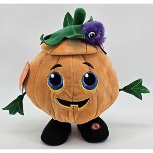 Hallmark Dance-o-Lantern Singing Dancing Plush Halloween Pumpkin Tested Works